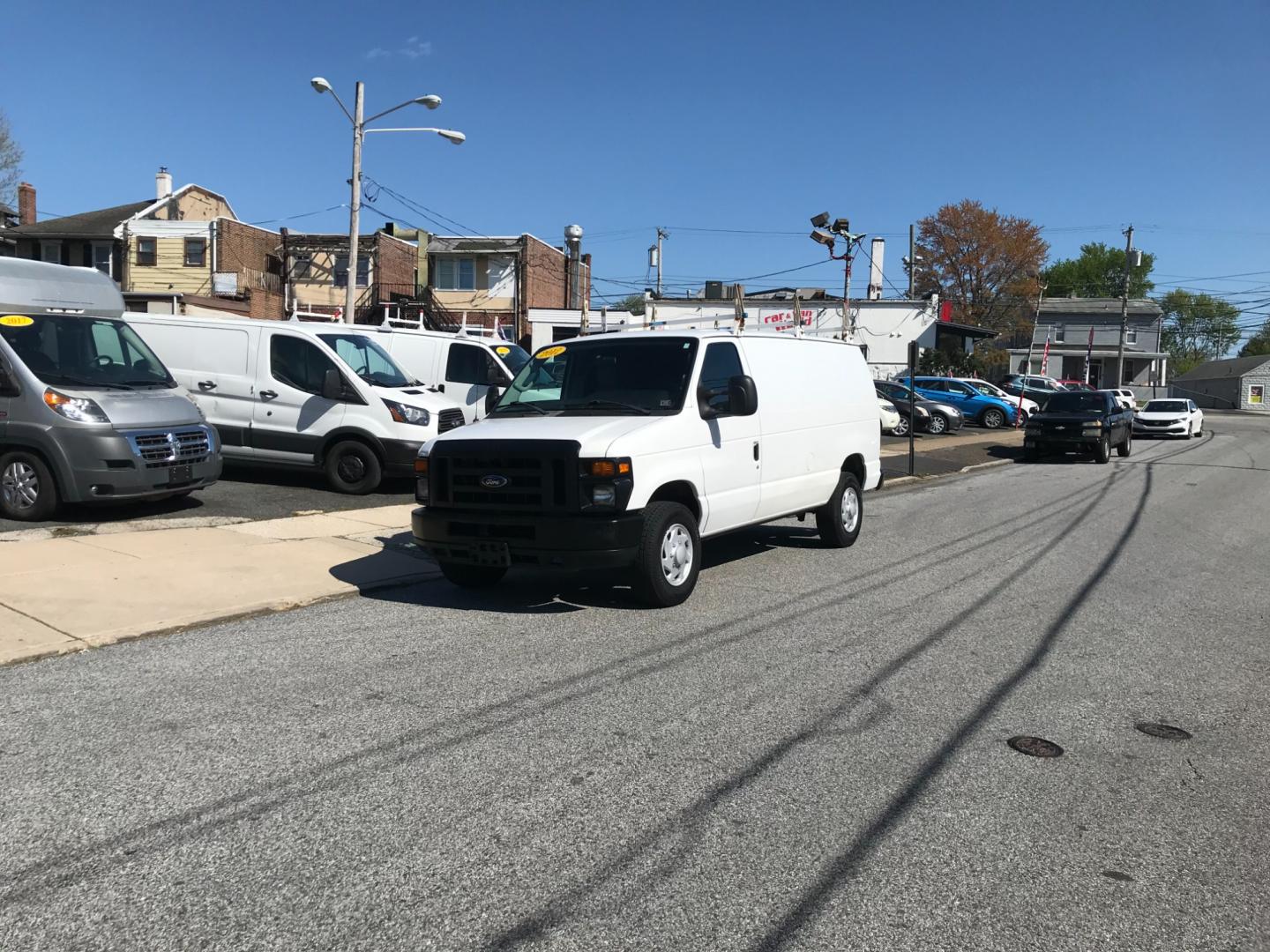 2012 White /Gray Ford Econoline E350 350 (1FTSE3EL4CD) with an 5.4 V8 engine, Automatic transmission, located at 577 Chester Pike, Prospect Park, PA, 19076, (610) 237-1015, 39.886154, -75.302338 - Photo#1